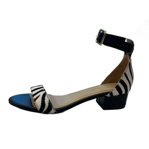 Talbots Woman’s Ankle Strap Animal Print Sandals Size 7.5M Used Great Condition